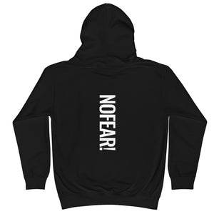 Faith Moves Only Logo NoFear Kids Hoodie