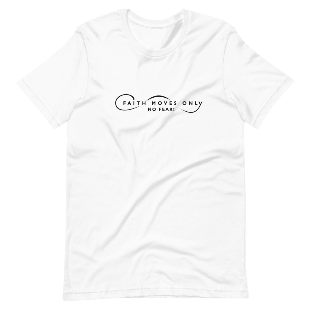 Faith Move Only Logo Women White Tees