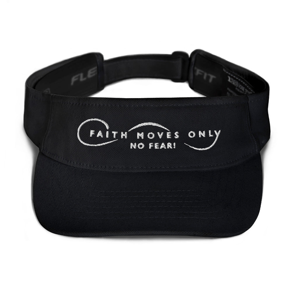 Faith Moves Only Logo Visor